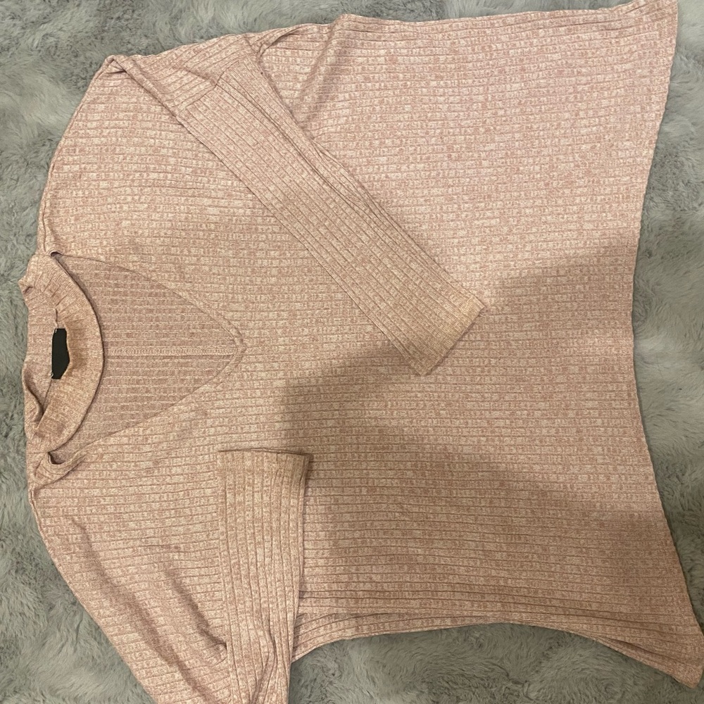 Lumière soft pink choker sweater